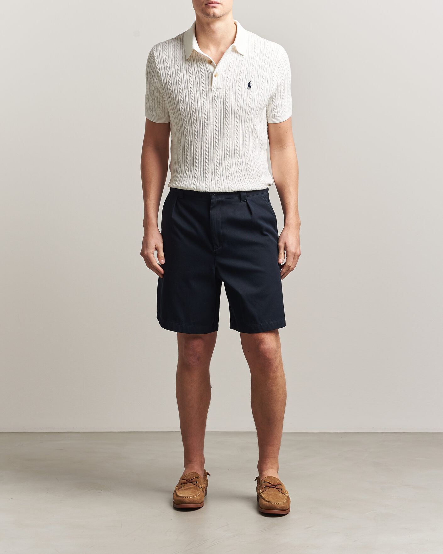 Uomini | Polo | Polo Ralph Lauren | Cotton Polo Deckwash White/Navy