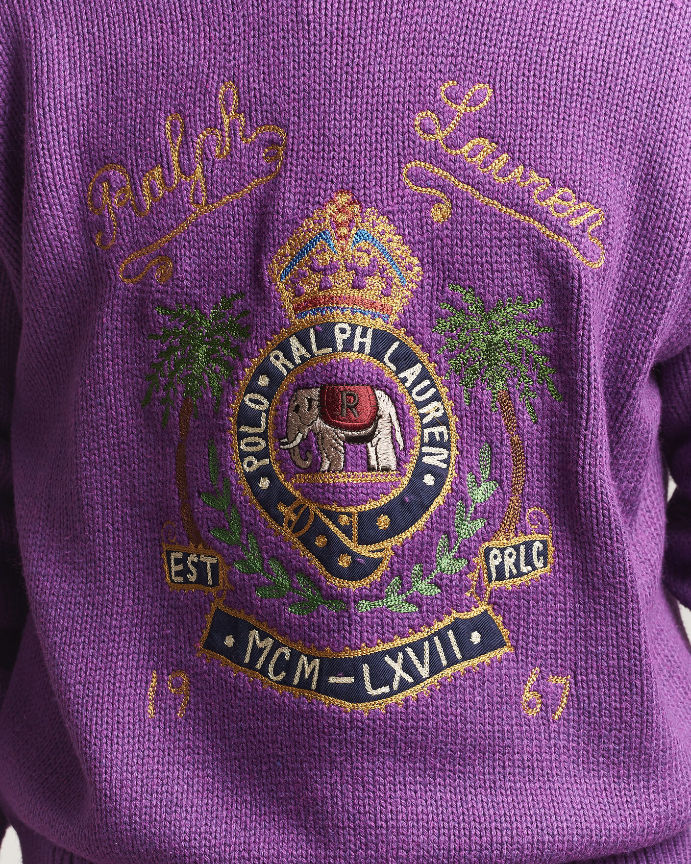 Uomini | Maglieria | Polo Ralph Lauren | Cotton Logo Sweater Purple Heahter