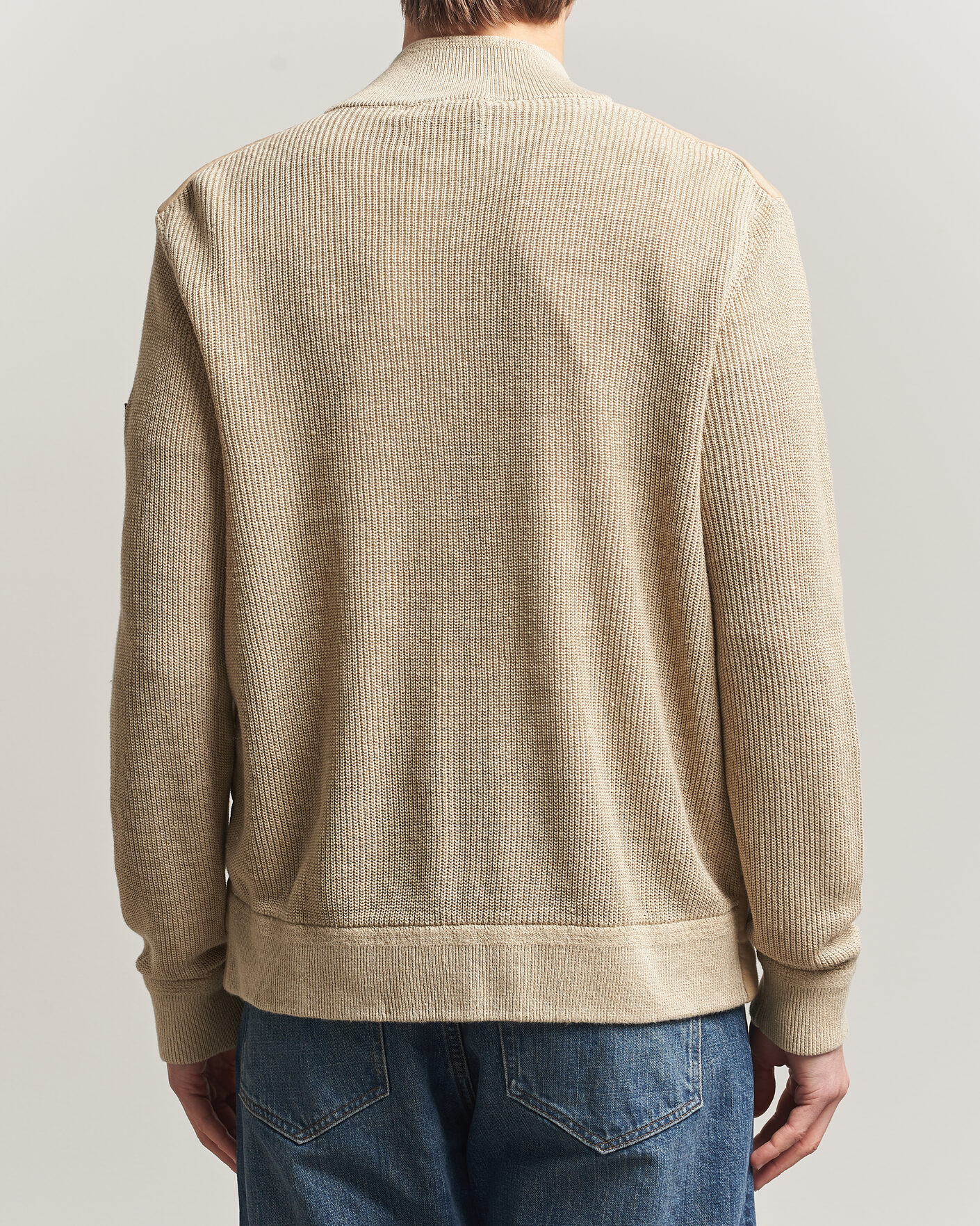Uomini | Maglieria | Polo Ralph Lauren | Linen Full Zip Sweater Coastal Beige