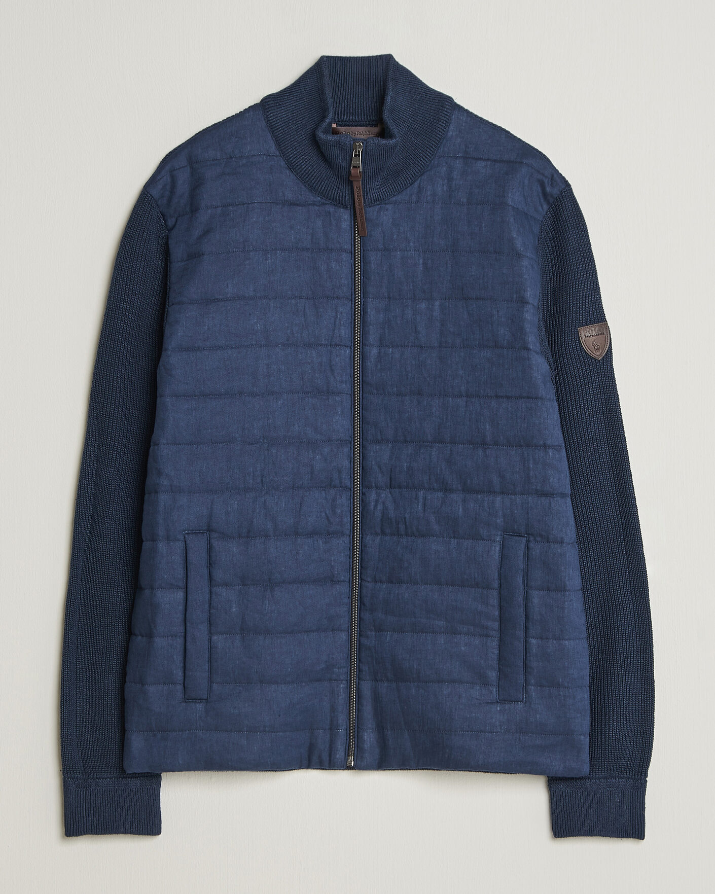 Uomini | Maglieria | Polo Ralph Lauren | Linen Full Zip Sweater Navy