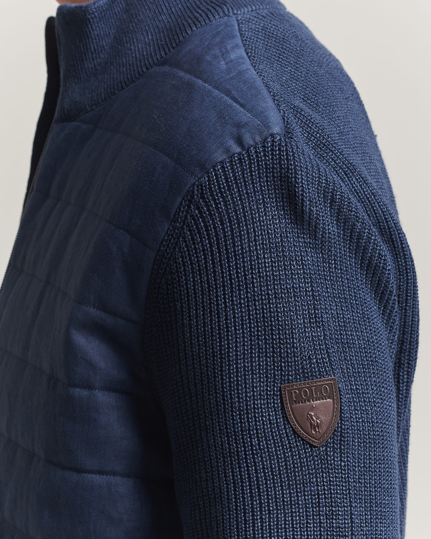 Uomini | Maglieria | Polo Ralph Lauren | Linen Full Zip Sweater Navy