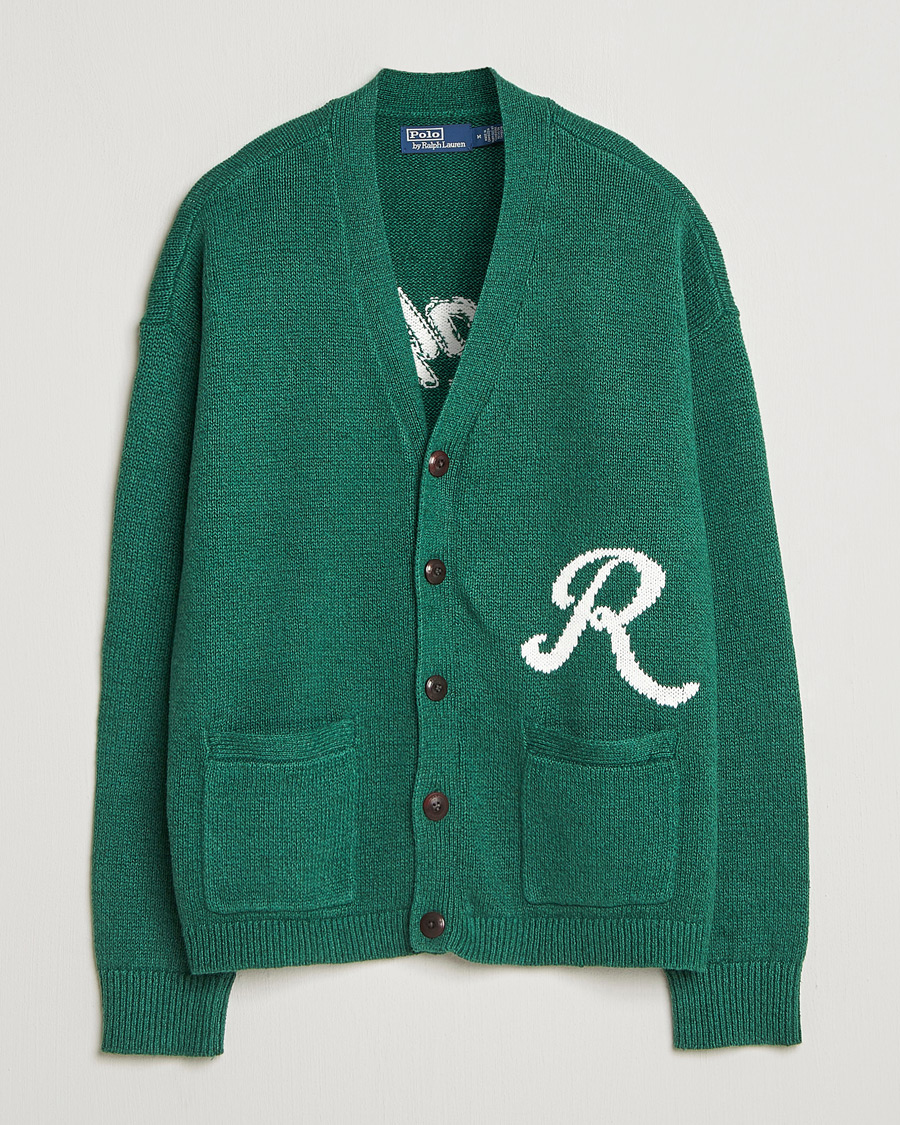 Uomini | Maglieria | Polo Ralph Lauren | Linen Blend Cardigan Bay Green