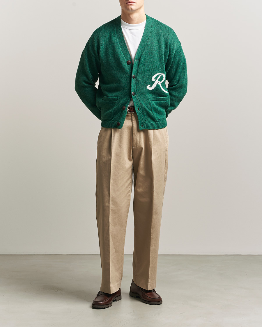 Uomini | Maglieria | Polo Ralph Lauren | Linen Blend Cardigan Bay Green