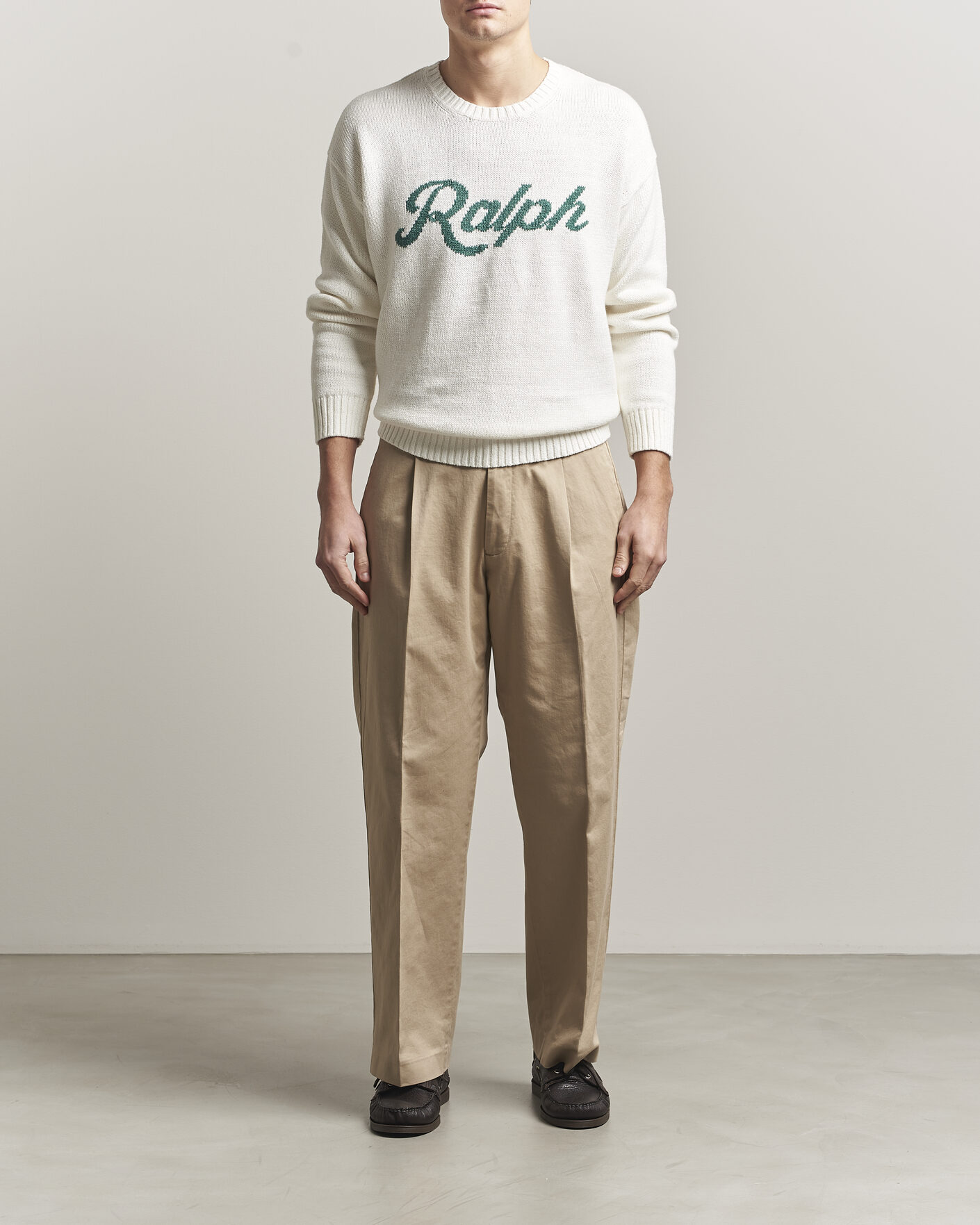 Uomini | Maglieria | Polo Ralph Lauren | Linen Blend Sweater Deckwash White