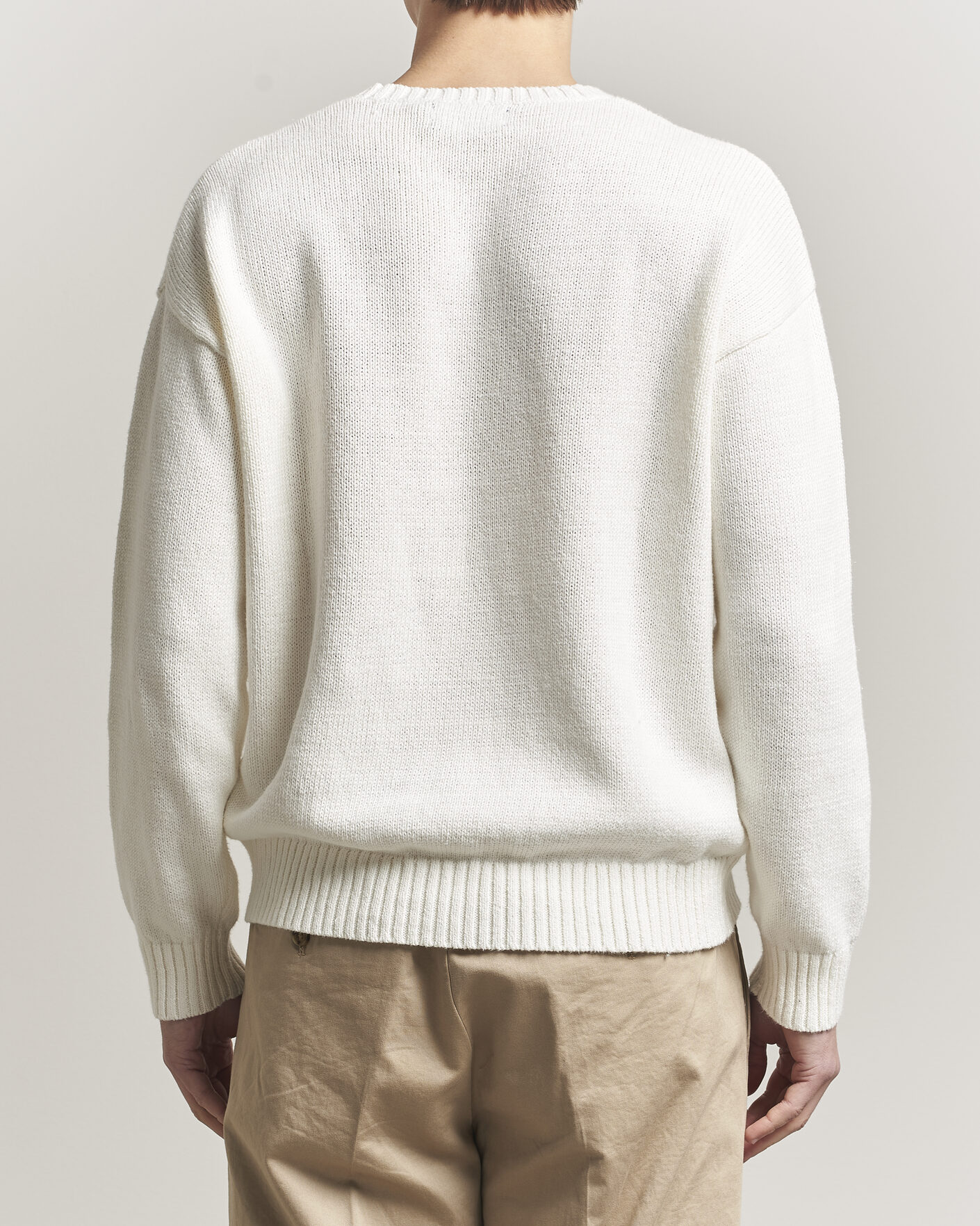 Uomini | Maglieria | Polo Ralph Lauren | Linen Blend Sweater Deckwash White