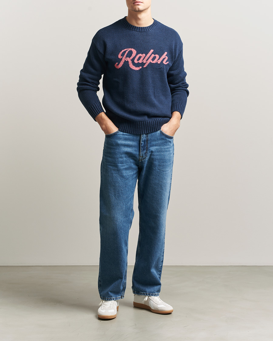 Uomini | Maglieria | Polo Ralph Lauren | Linen Blend Sweater Dark Cobalt