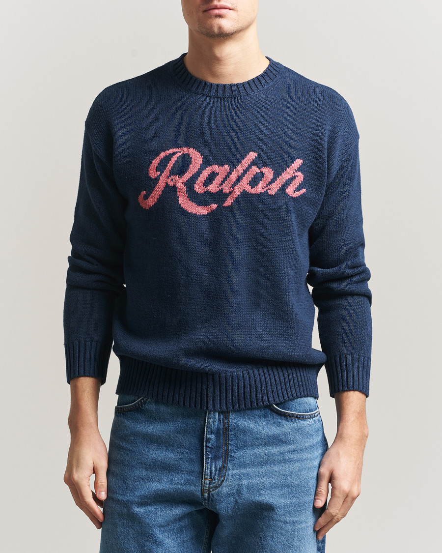 Uomini | Maglieria | Polo Ralph Lauren | Linen Blend Sweater Dark Cobalt