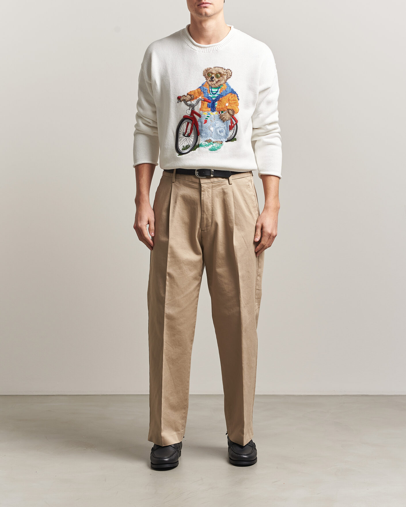 Uomini | Maglieria | Polo Ralph Lauren | Cotton Bear Sweater Deckwash White