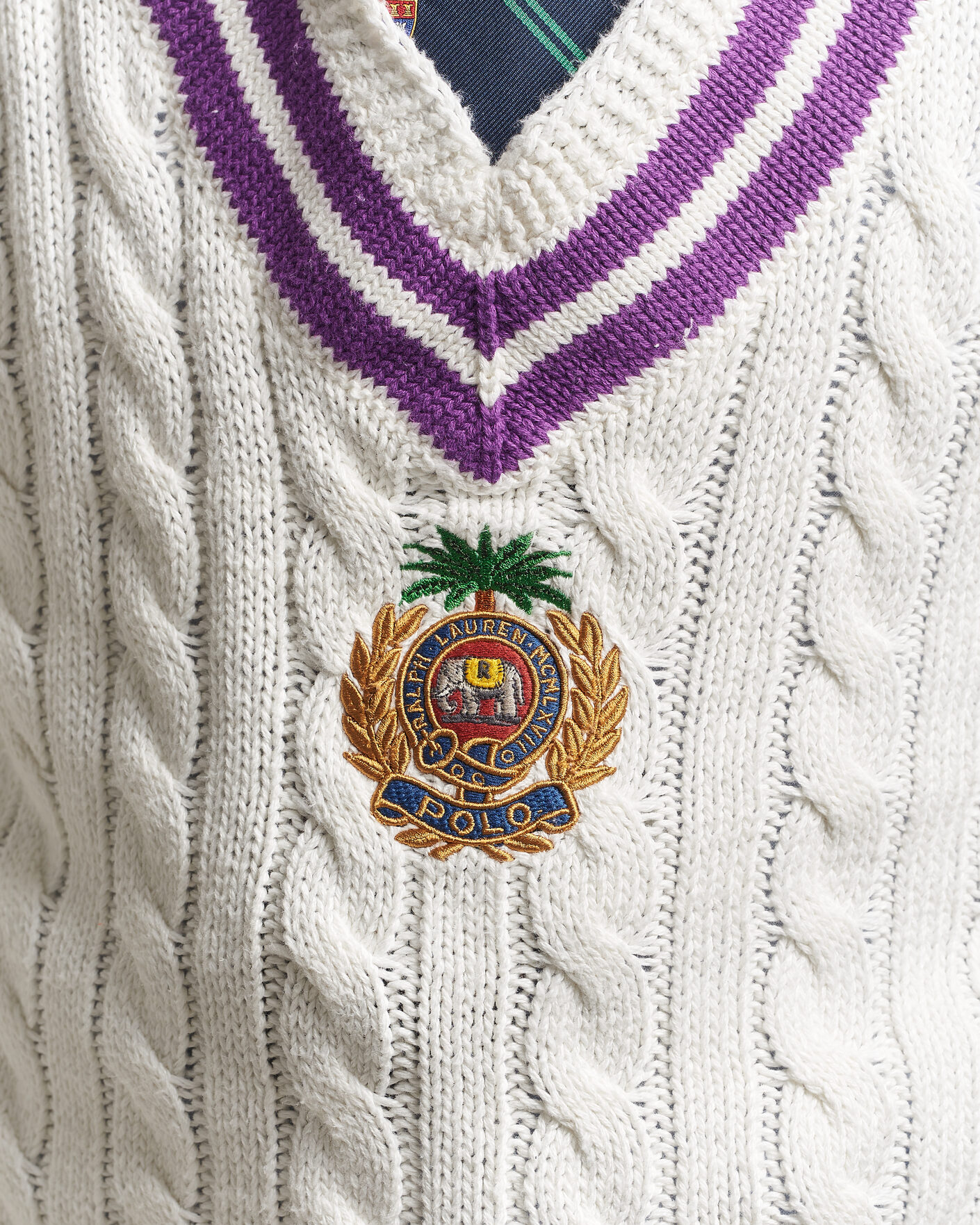 Uomini | Maglieria | Polo Ralph Lauren | Cotton Linen Blend Sweater Cream Combo