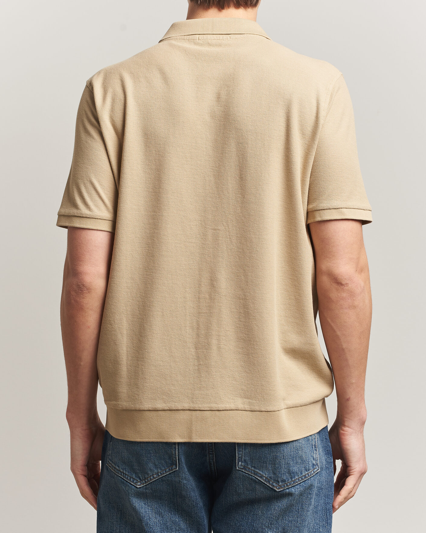 Uomini | Polo | Polo Ralph Lauren | Cotton Knitted Polo Coastal Beige