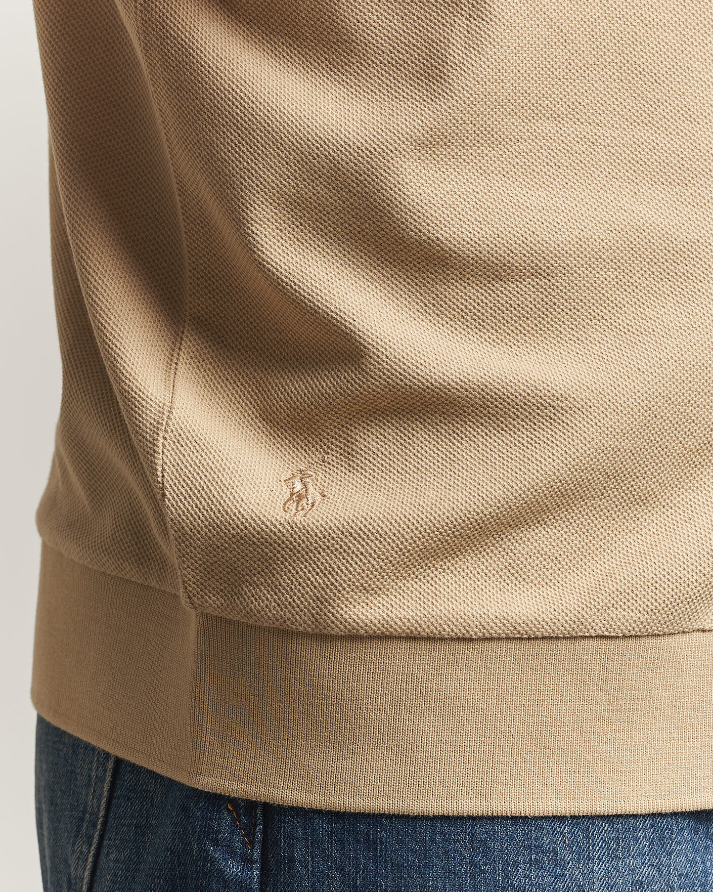 Uomini | Polo | Polo Ralph Lauren | Cotton Knitted Polo Coastal Beige