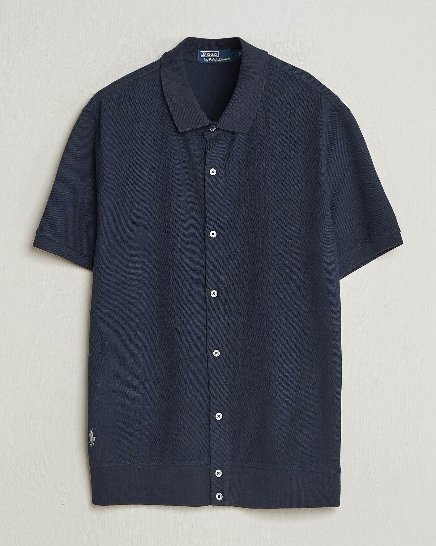 Uomini | Polo | Polo Ralph Lauren | Cotton Knitted Polo Aviator Navy