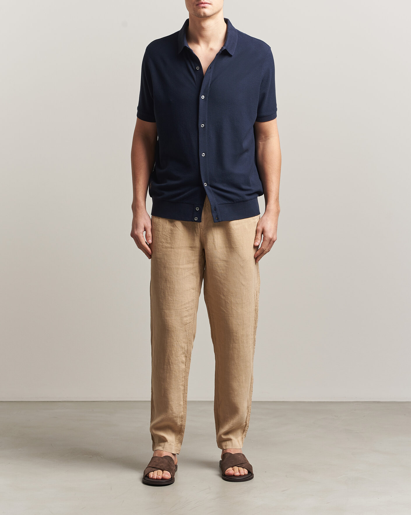 Uomini | Polo | Polo Ralph Lauren | Cotton Knitted Polo Aviator Navy