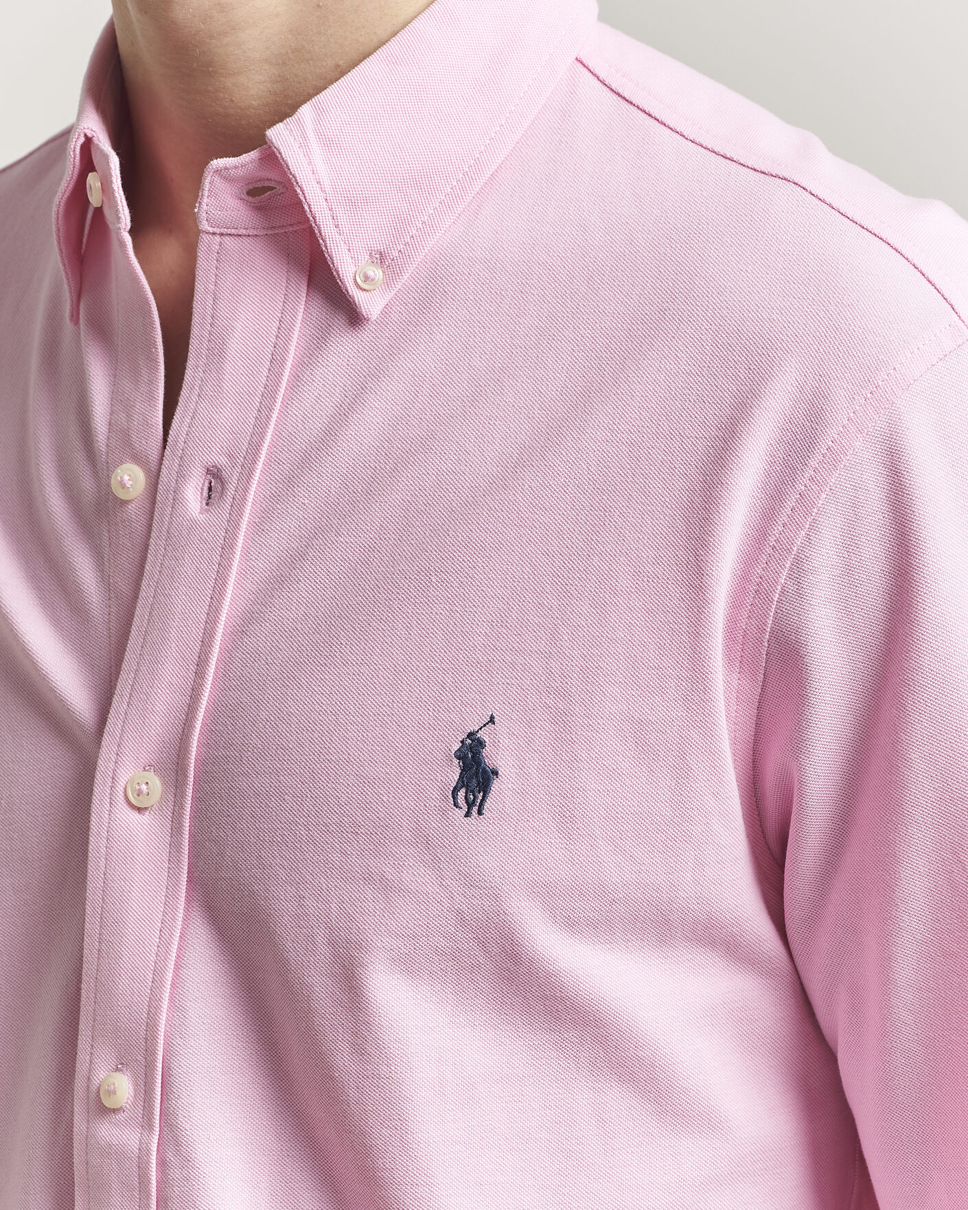 Uomini | Camicie | Polo Ralph Lauren | Featherweight Mesh Shirt Carmel Pink