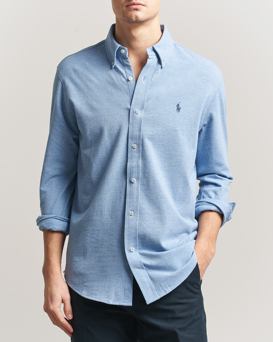 Uomini | Camicie | Polo Ralph Lauren | Featherweight Mesh Shirt Isle Heather