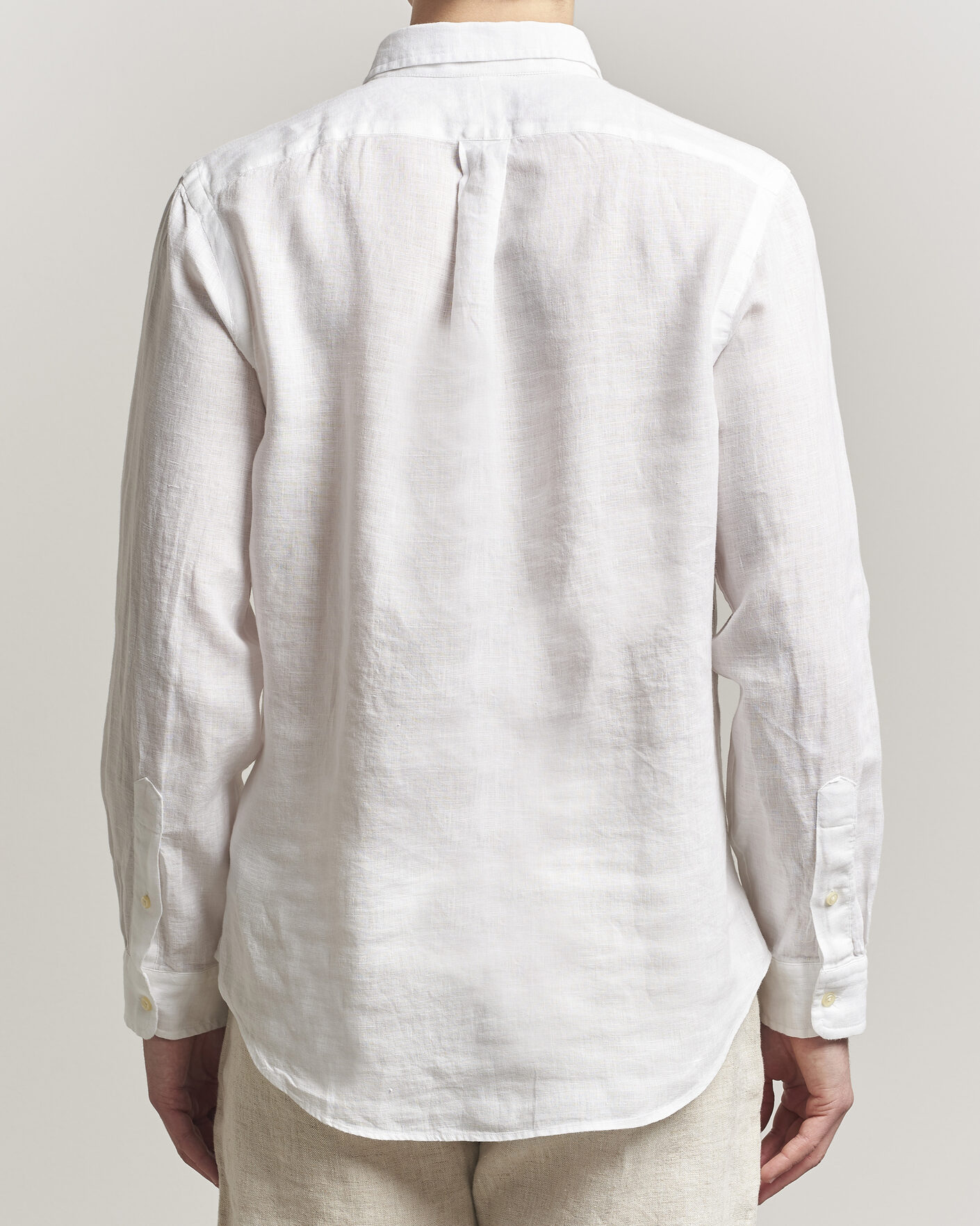 Uomini | Camicie | Polo Ralph Lauren | Slim Fit Linen Shirt White