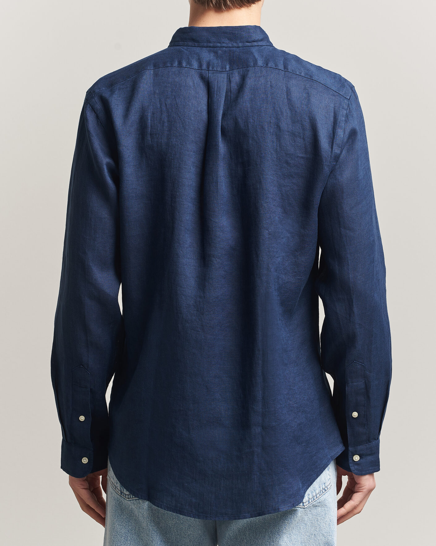 Uomini | Camicie | Polo Ralph Lauren | Slim Fit Linen Shirt Newport Navy