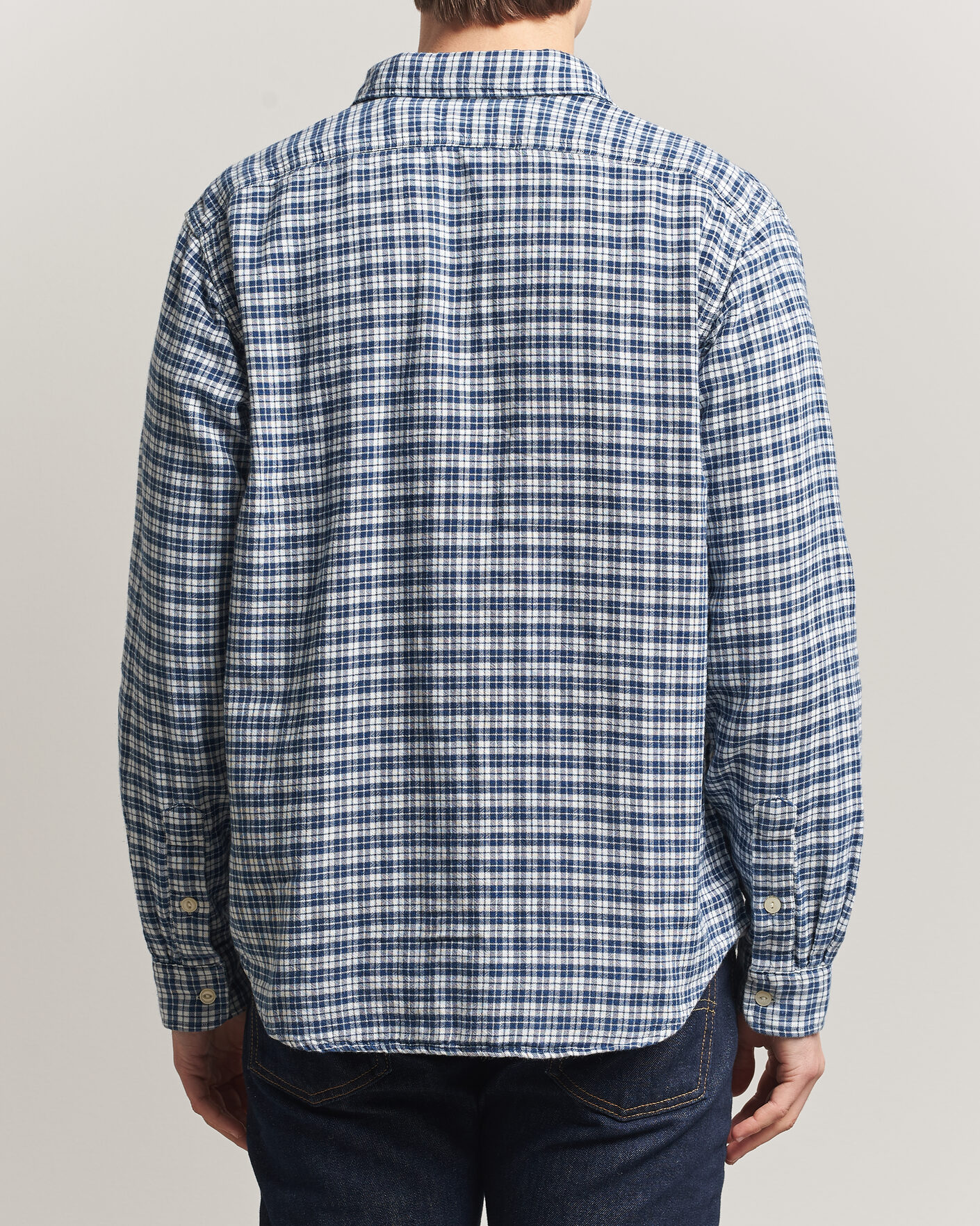 Uomini | Camicie | Polo Ralph Lauren | Double Faced Oxford Shirt Dark Indigo Cream