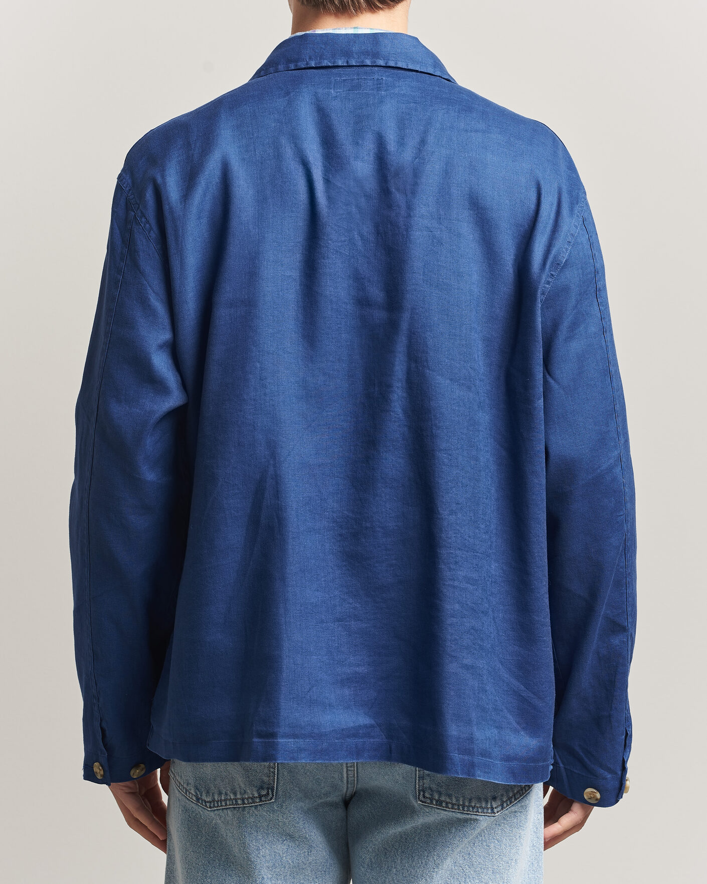 Uomini | Camicie | Polo Ralph Lauren | Stretch Linen Overshirt Annapolis Blue