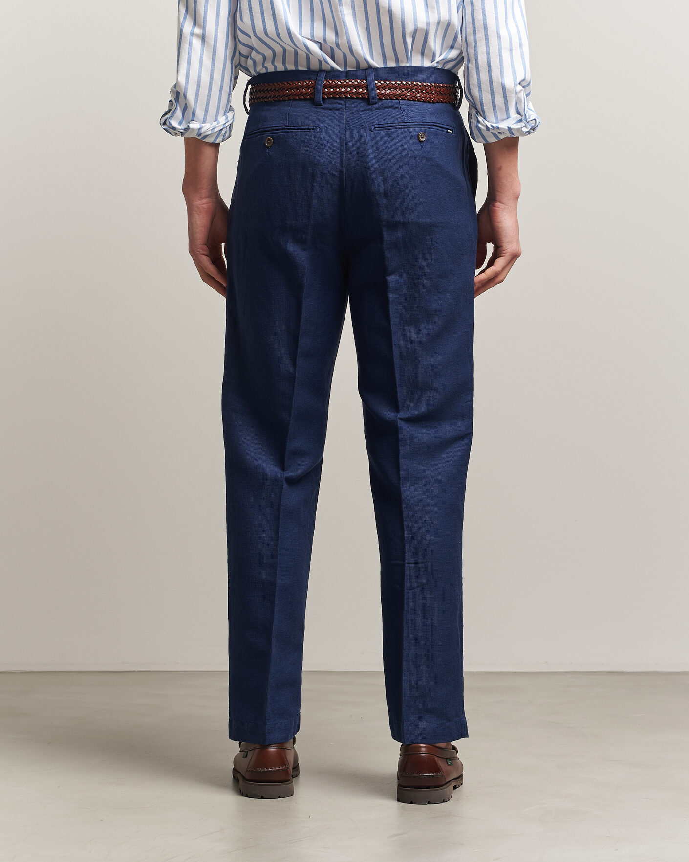 Uomini | Pantaloni | Polo Ralph Lauren | Cotton Linen Pants Newport Navy