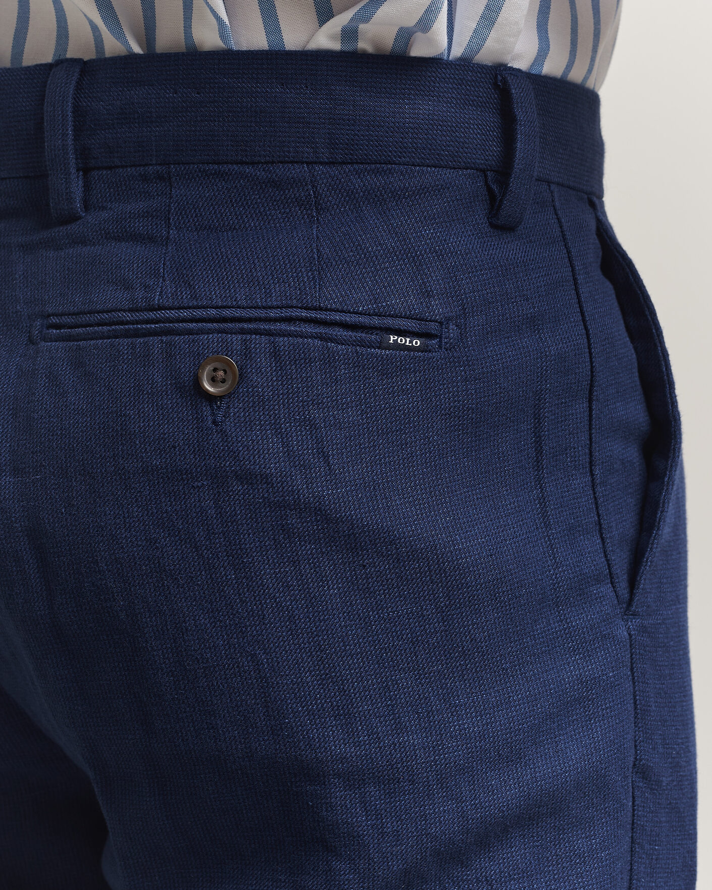 Uomini | Pantaloni | Polo Ralph Lauren | Cotton Linen Pants Newport Navy