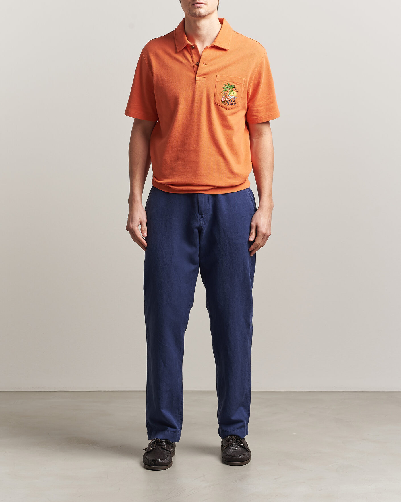 Uomini | Pantaloni | Polo Ralph Lauren | Linen Cotton Pants New Classic Navy