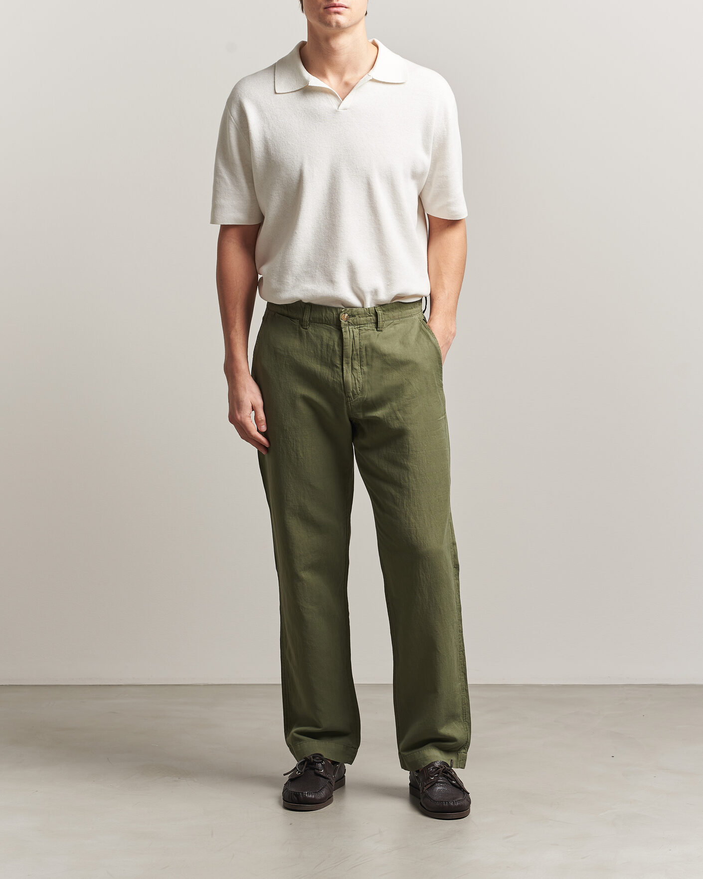 Uomini | Pantaloni | Polo Ralph Lauren | Linen Cotton Pants Garden Trail