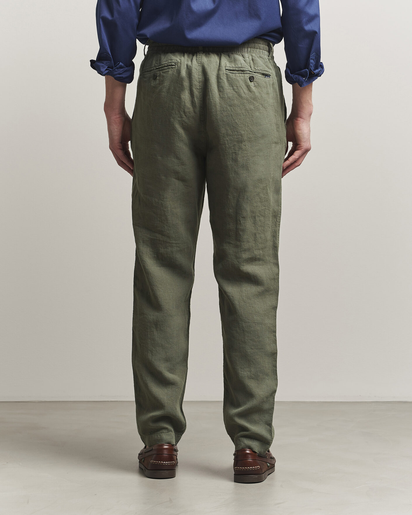 Uomini | Pantaloni | Polo Ralph Lauren | Prepster Linen Trousers New Olive