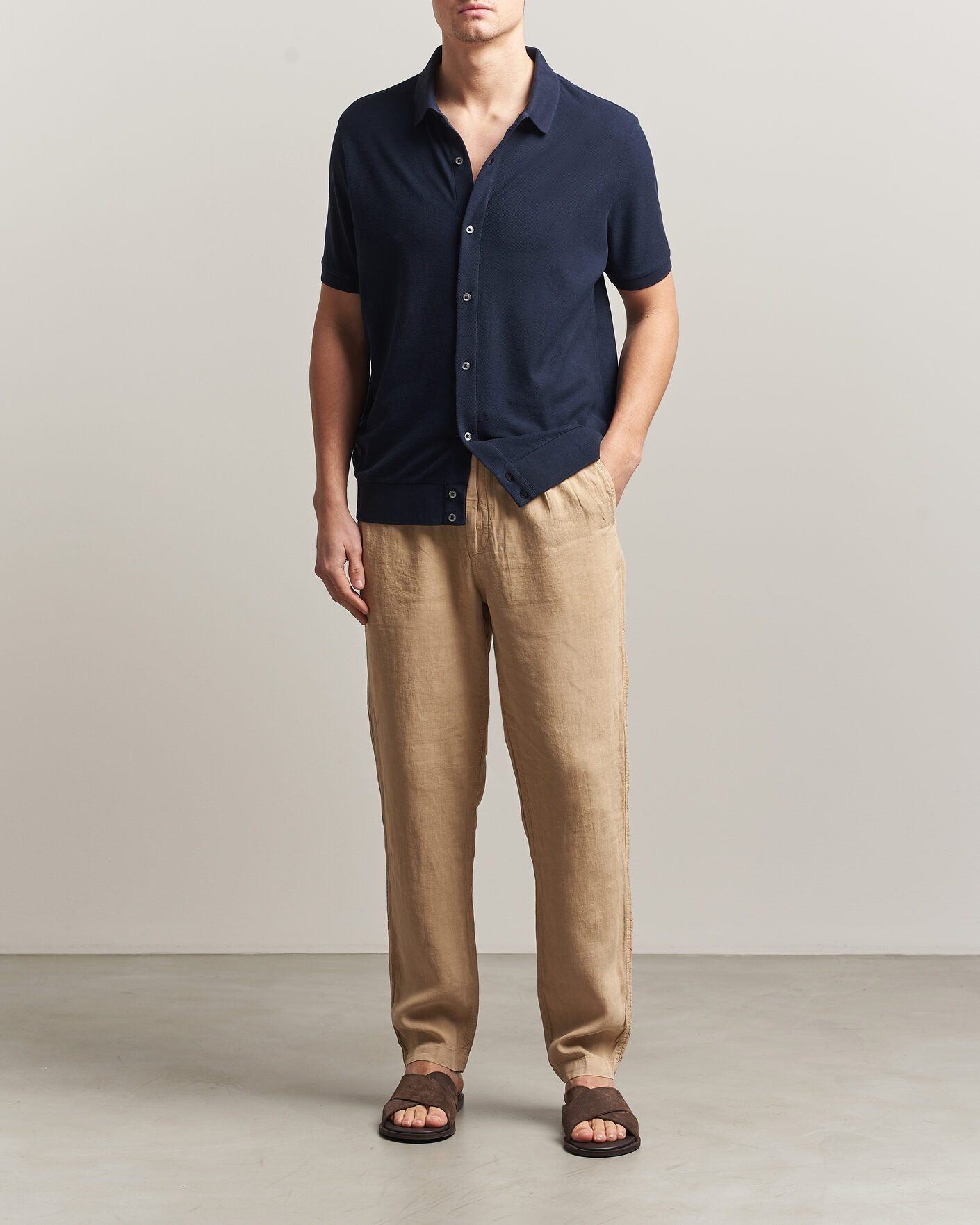 Uomini | Pantaloni | Polo Ralph Lauren | Prepster Linen Trousers Classic Khaki