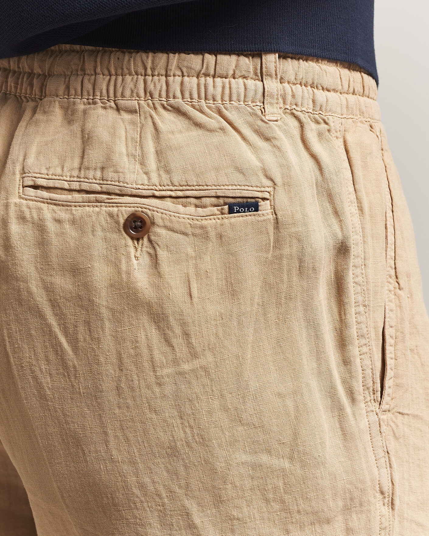 Uomini | Pantaloni | Polo Ralph Lauren | Prepster Linen Trousers Classic Khaki