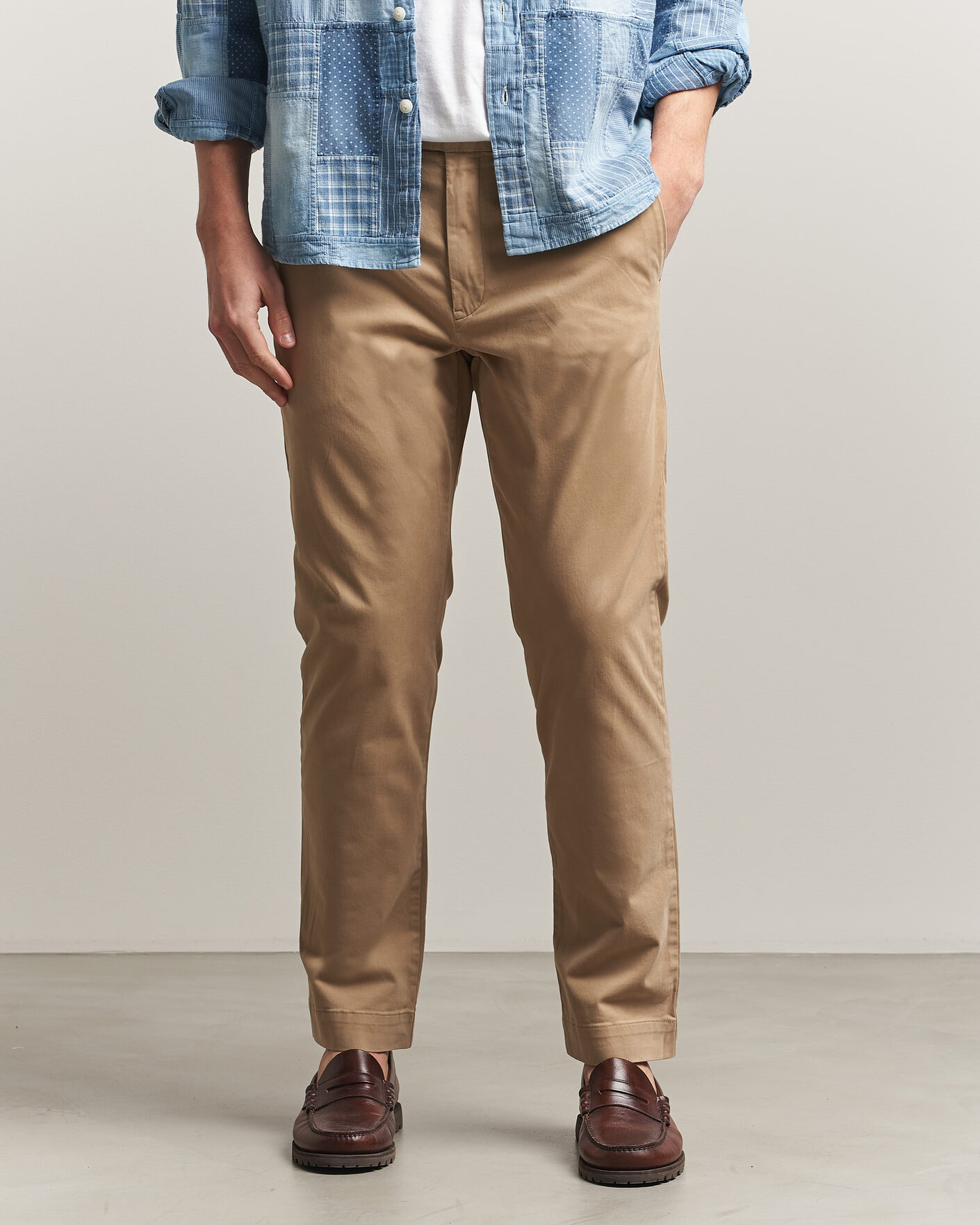 Uomini | Pantaloni | Polo Ralph Lauren | Jarrett Satin Chinos Khaki Hill