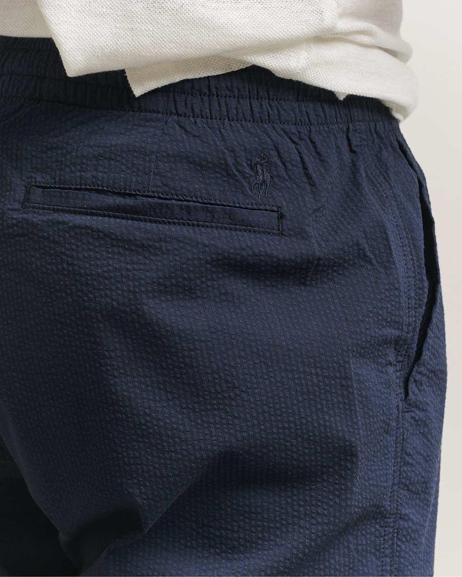 Uomini | Pantaloni | Polo Ralph Lauren | Seersucker Pants Newport Navy