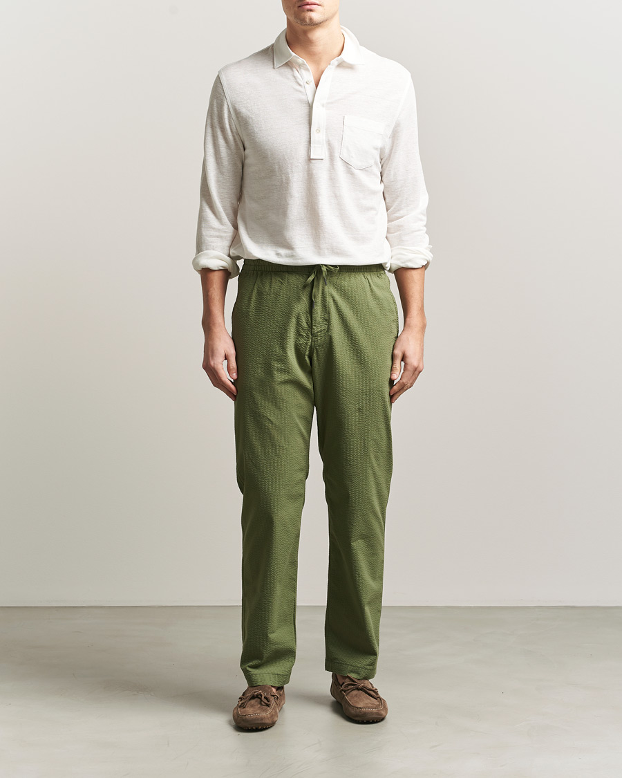 Uomini | Pantaloni | Polo Ralph Lauren | Seersucker Pants Supply Olive