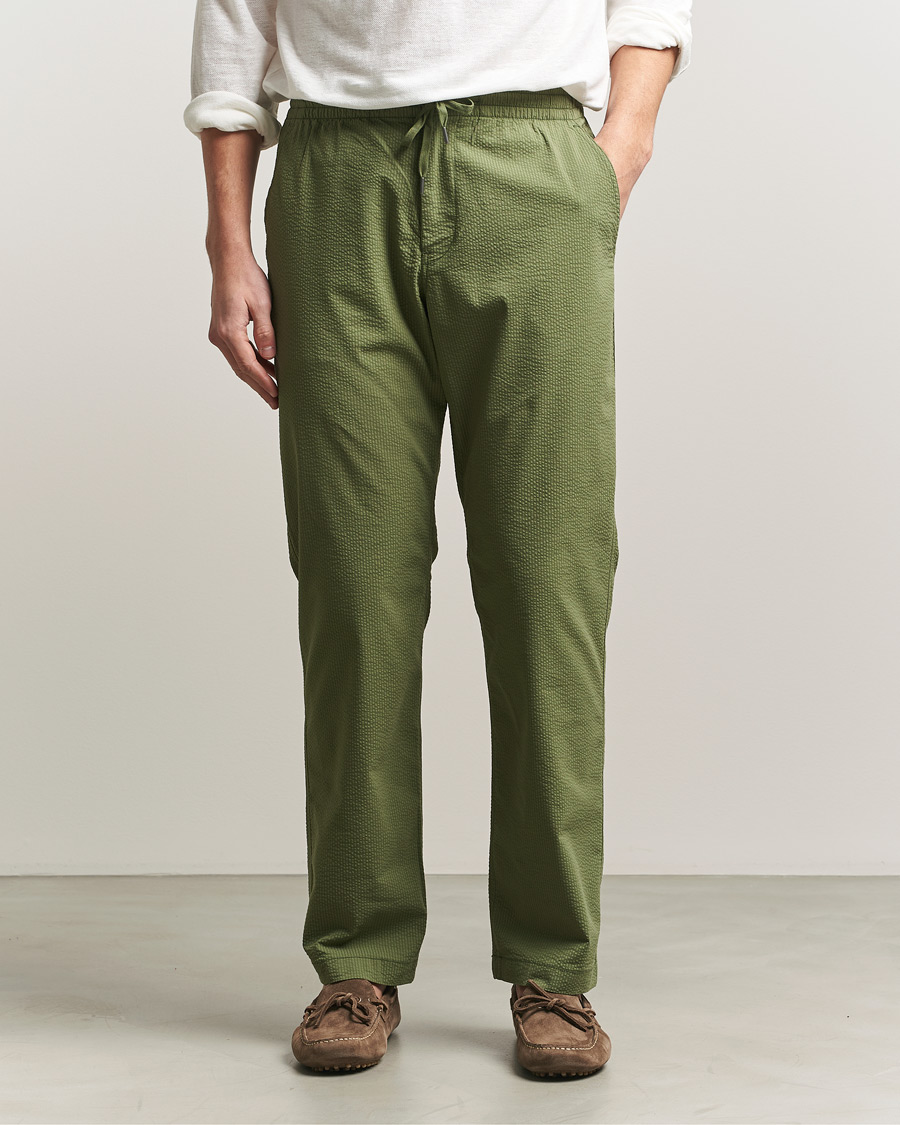 Uomini | Pantaloni | Polo Ralph Lauren | Seersucker Pants Supply Olive