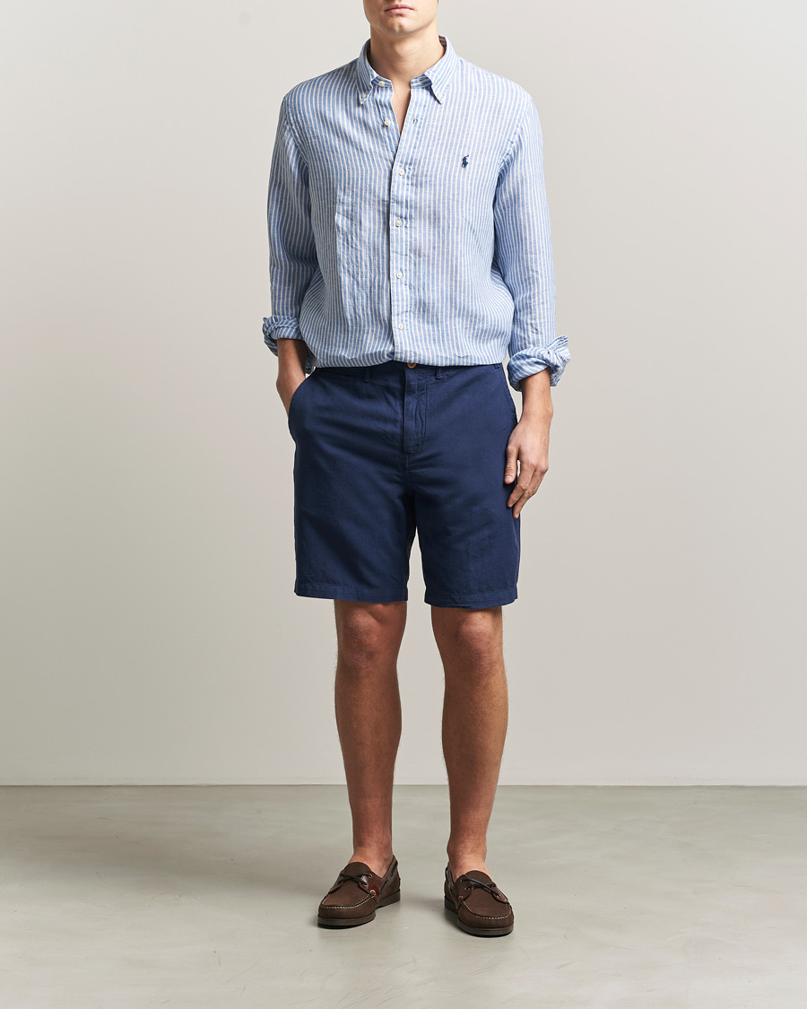 Uomini | Pantaloncini | Polo Ralph Lauren | Cotton/Linen Shorts Spring Navy