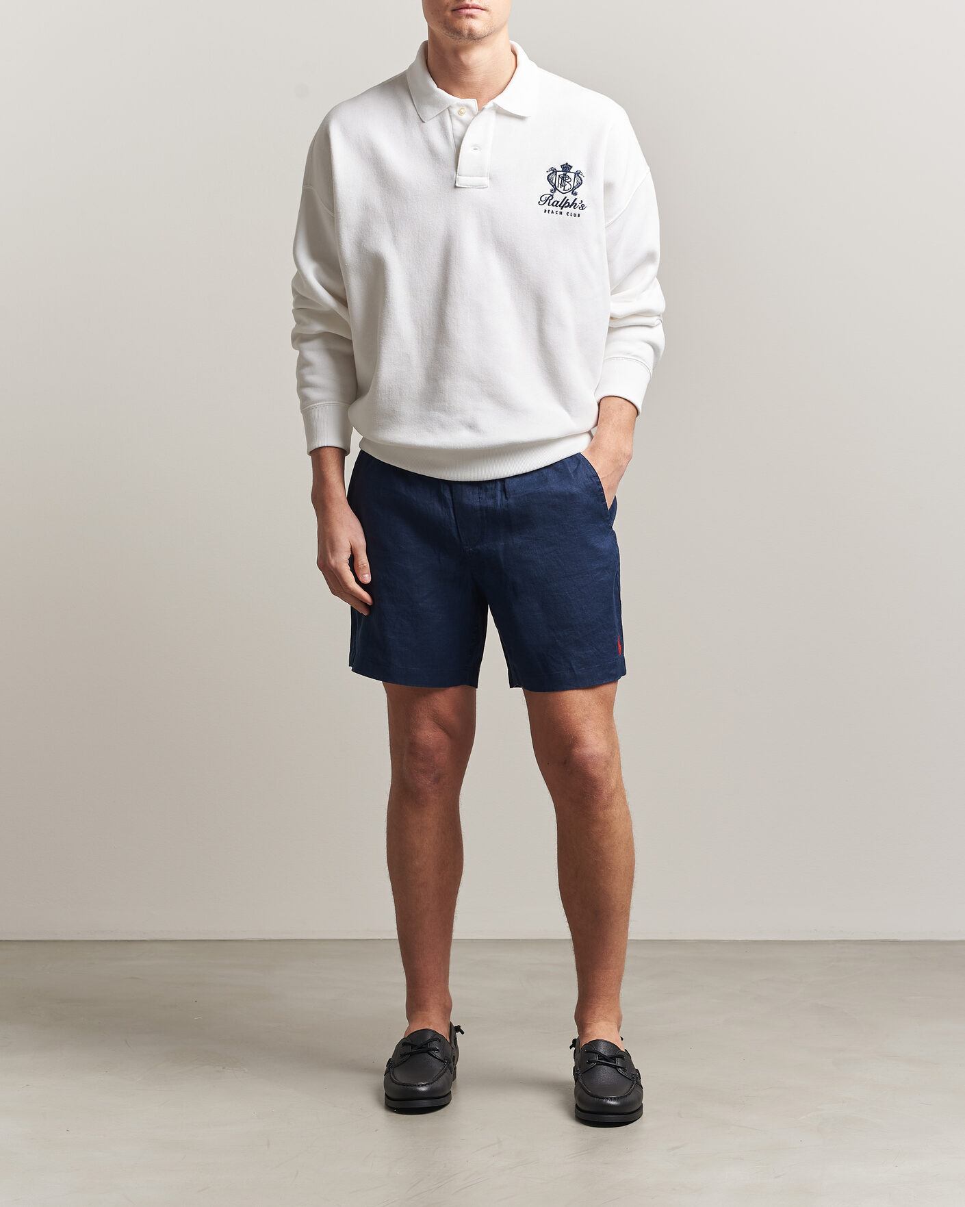 Uomini | Pantaloncini | Polo Ralph Lauren | Dyed Linen Shorts Newport Navy