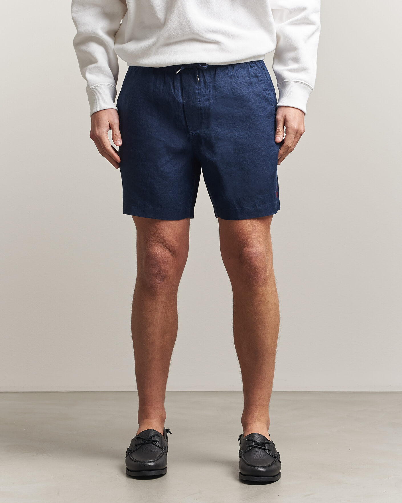 Uomini | Pantaloncini | Polo Ralph Lauren | Dyed Linen Shorts Newport Navy