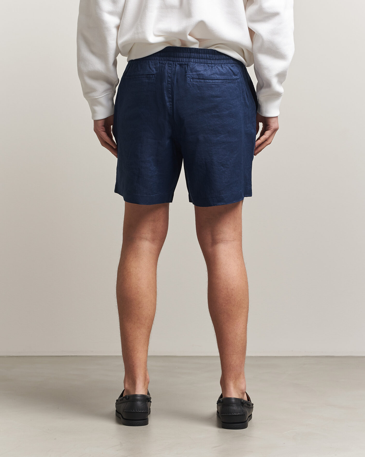 Uomini | Pantaloncini | Polo Ralph Lauren | Dyed Linen Shorts Newport Navy