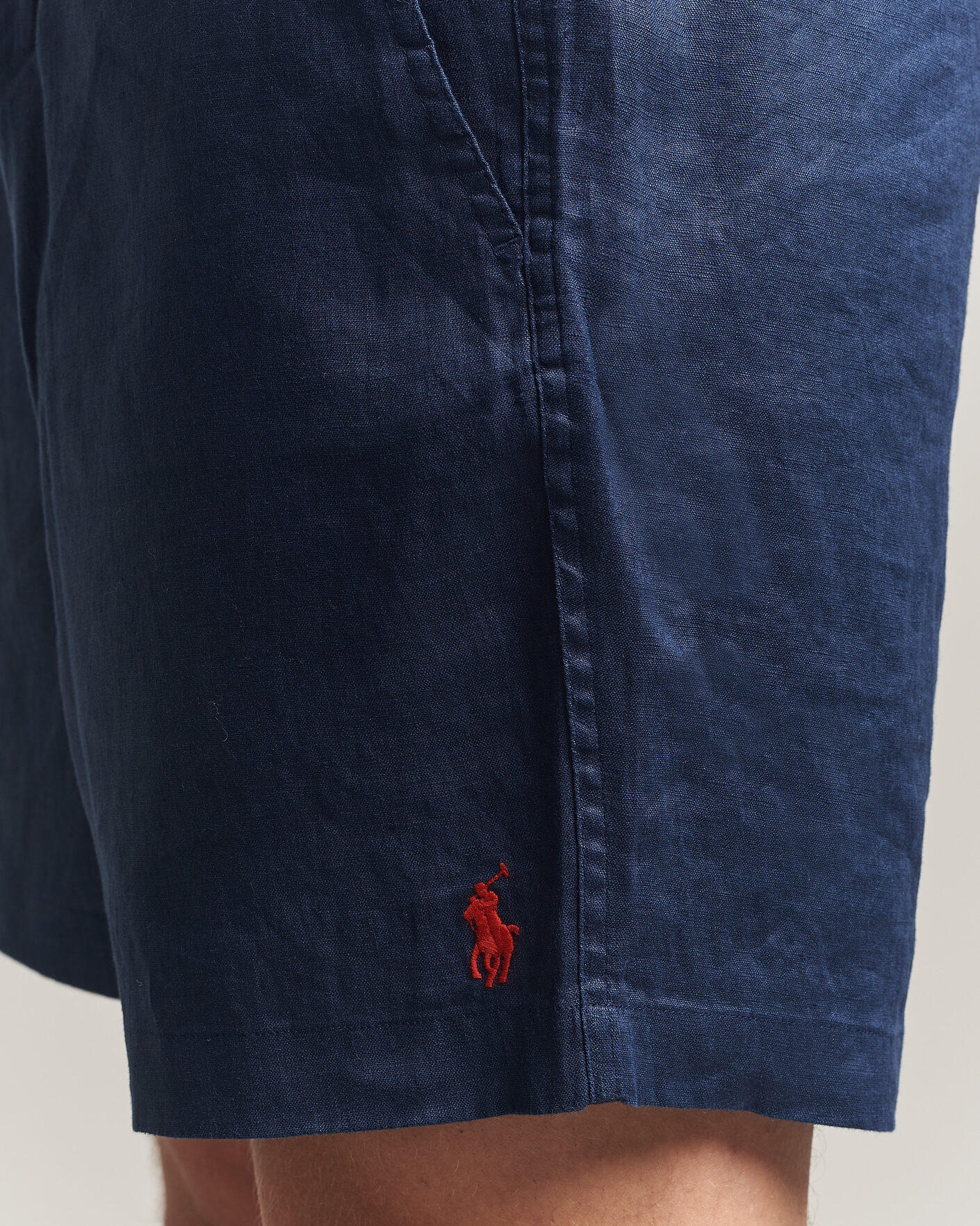 Uomini | Pantaloncini | Polo Ralph Lauren | Dyed Linen Shorts Newport Navy