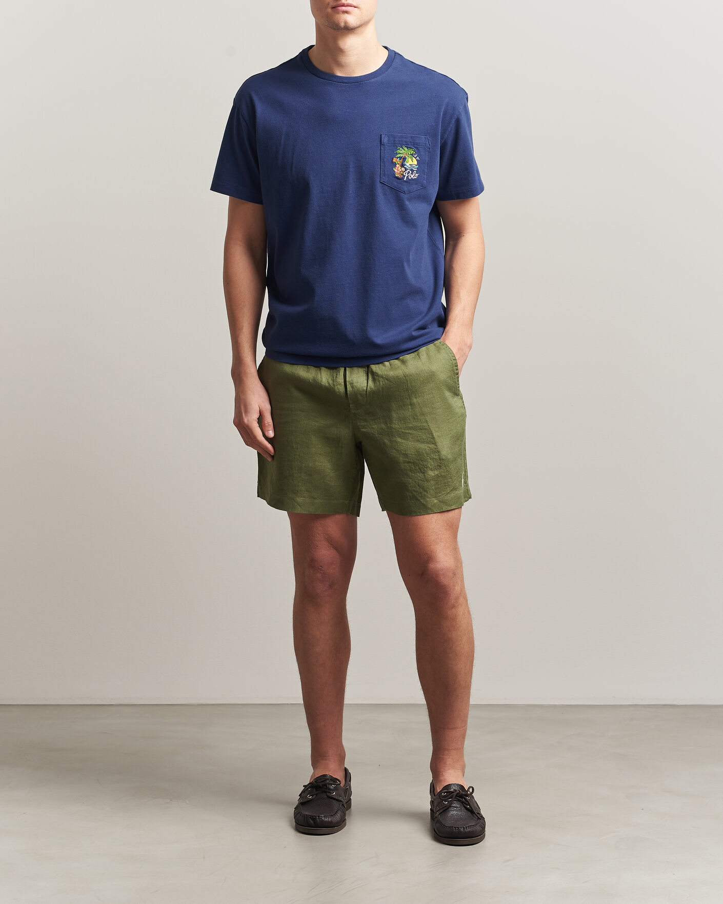 Uomini | Pantaloncini | Polo Ralph Lauren | Dyed Linen Shorts Garden Trail