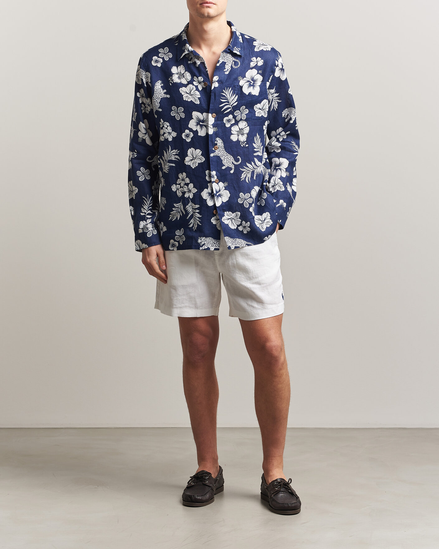 Uomini | Pantaloncini | Polo Ralph Lauren | Dyed Linen Shorts White