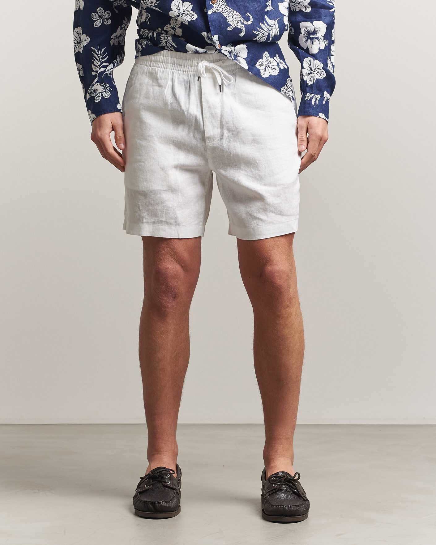 Uomini | Pantaloncini | Polo Ralph Lauren | Dyed Linen Shorts White