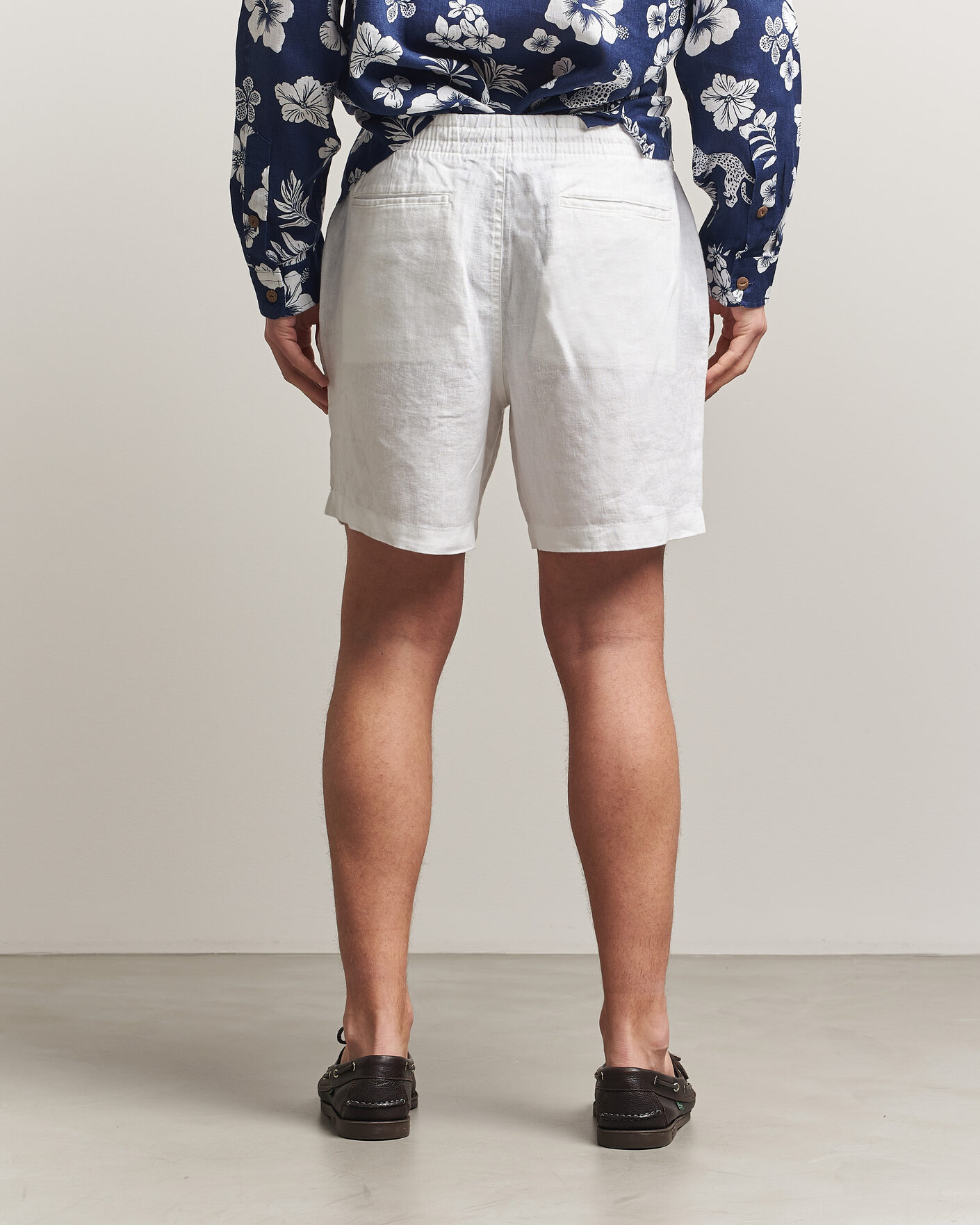 Uomini | Pantaloncini | Polo Ralph Lauren | Dyed Linen Shorts White