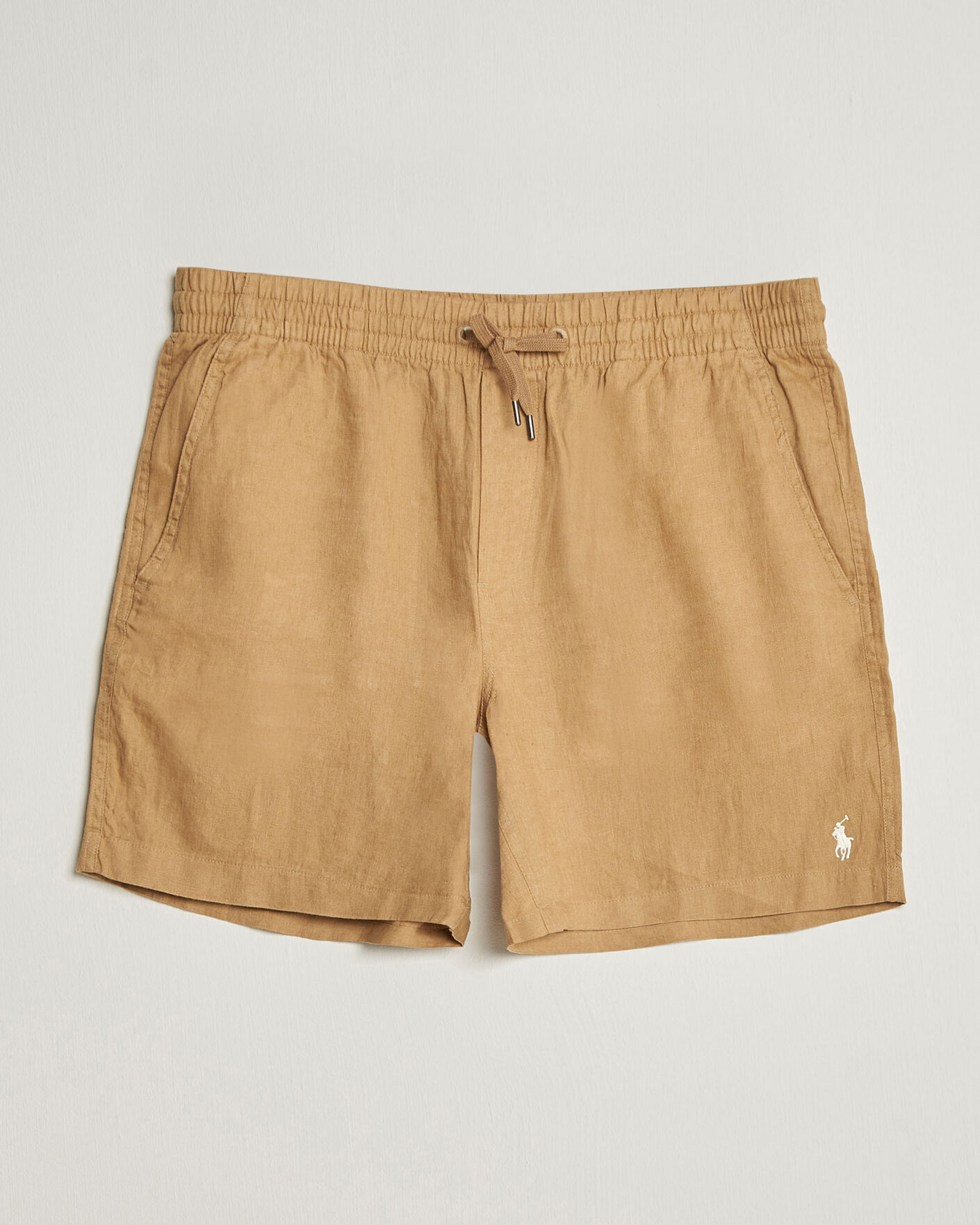 Uomini | Pantaloncini | Polo Ralph Lauren | Dyed Linen Shorts Cafe Tan