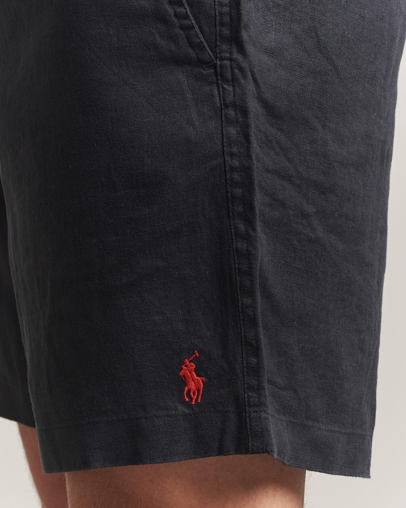Uomini | Pantaloncini | Polo Ralph Lauren | Dyed Linen Shorts Polo Black