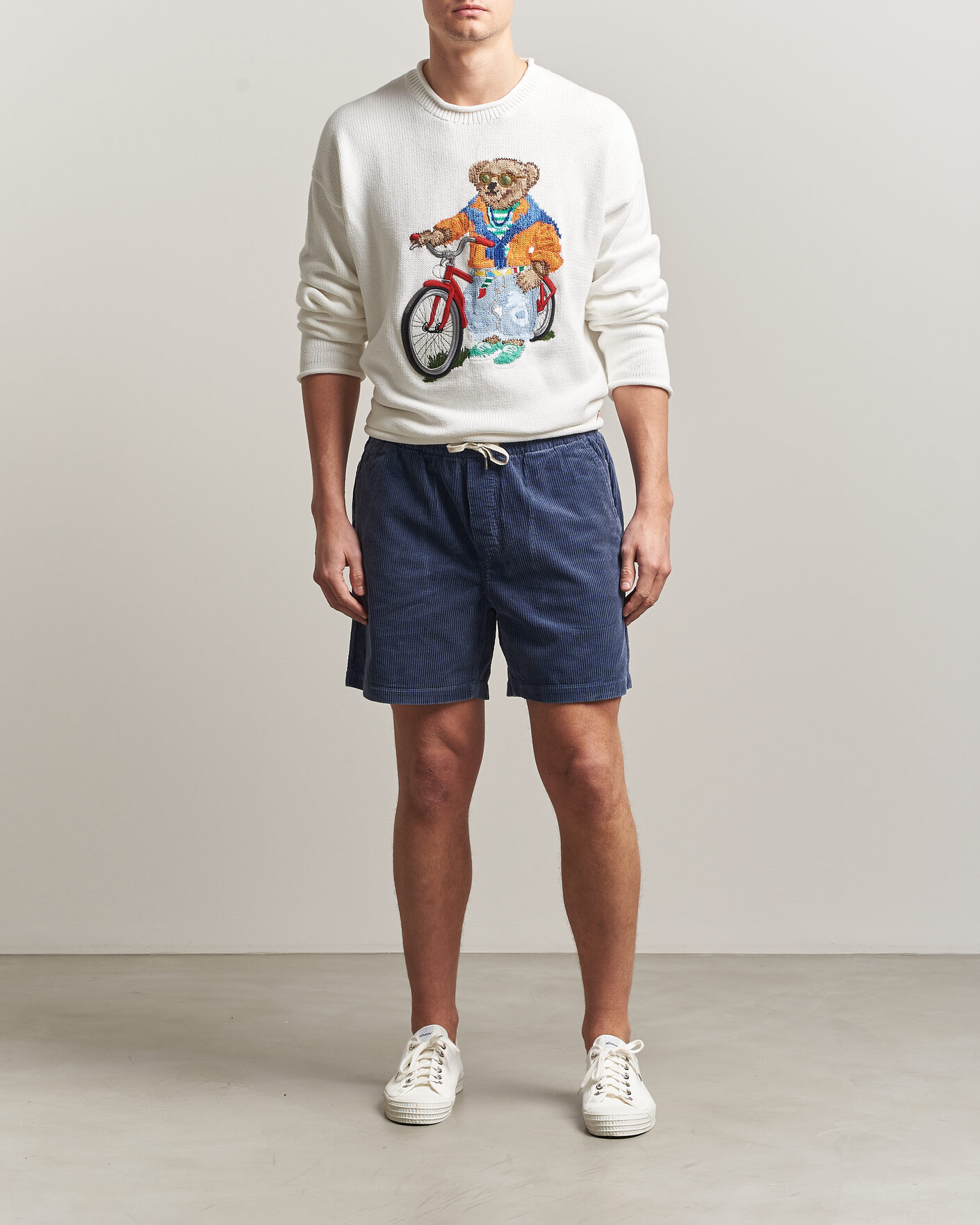 Uomini | Pantaloncini | Polo Ralph Lauren | Corduroy Shorts Boston Navy