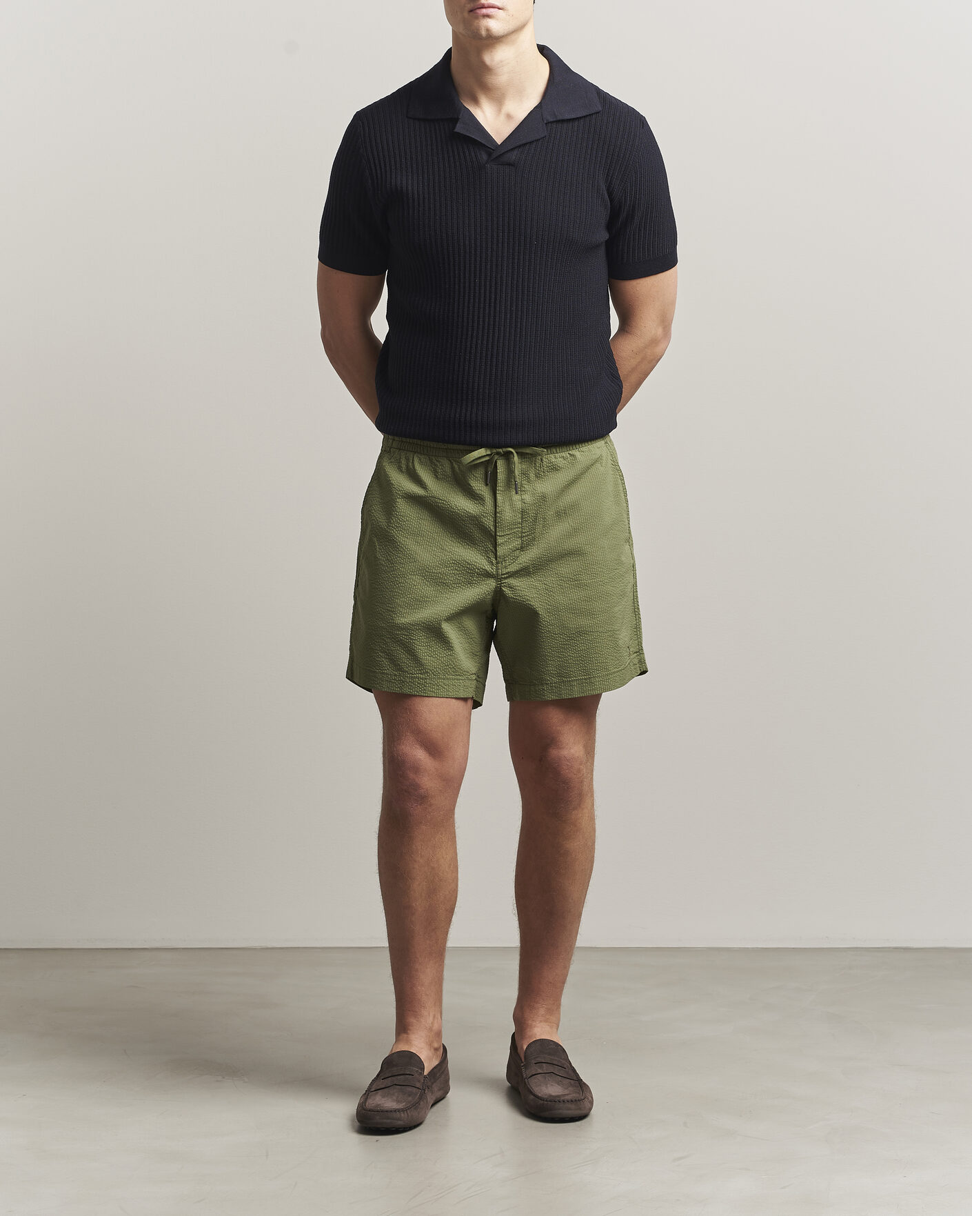 Uomini | Pantaloncini | Polo Ralph Lauren | Seersucker Shorts Supply Olive