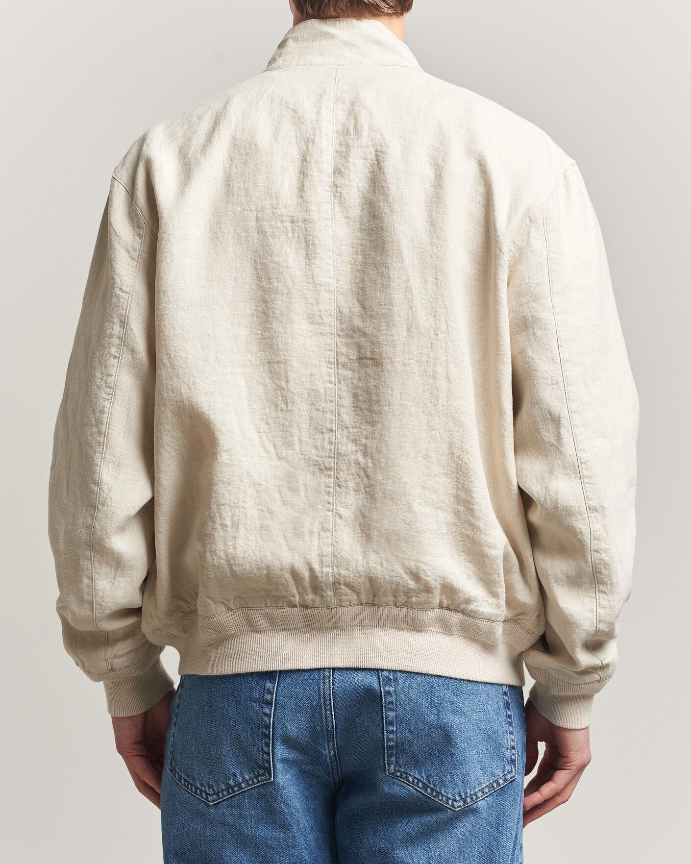 Uomini | Giacche | Polo Ralph Lauren | Linen Herringbone Windbreaker Basic Sand