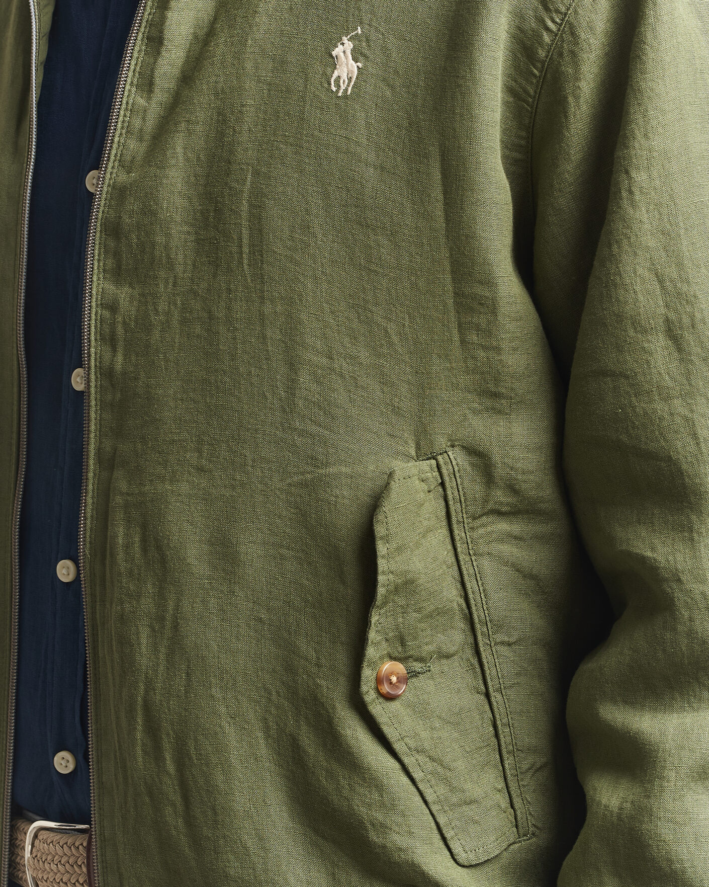Uomini | Giacche | Polo Ralph Lauren | Linen Herringbone Windbreaker Garden Trail