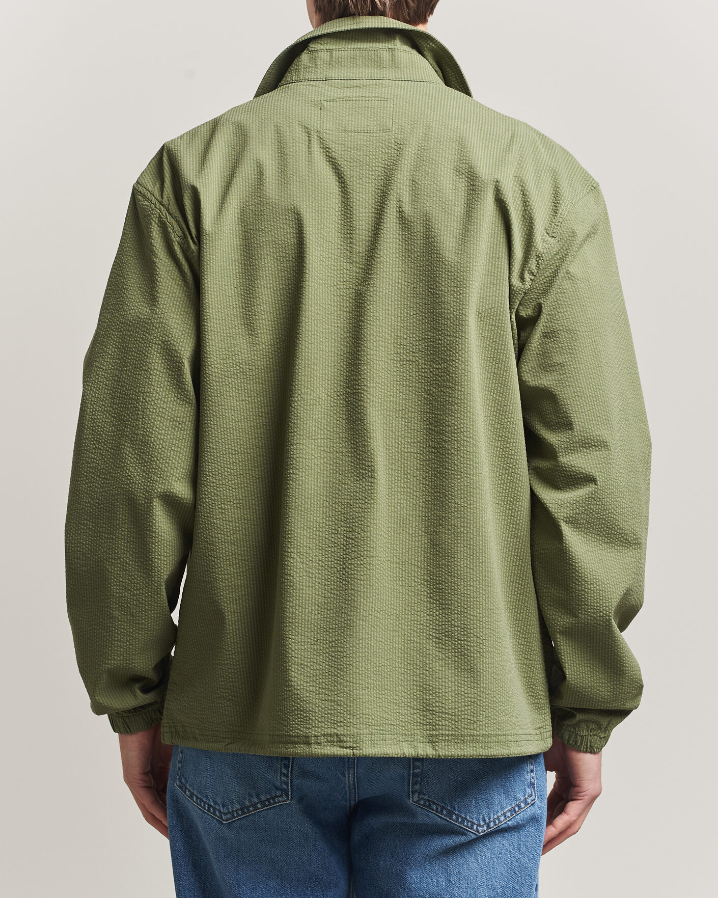 Uomini | Giacche | Polo Ralph Lauren | Seersucker Windbreaker Jacket Supply Olive
